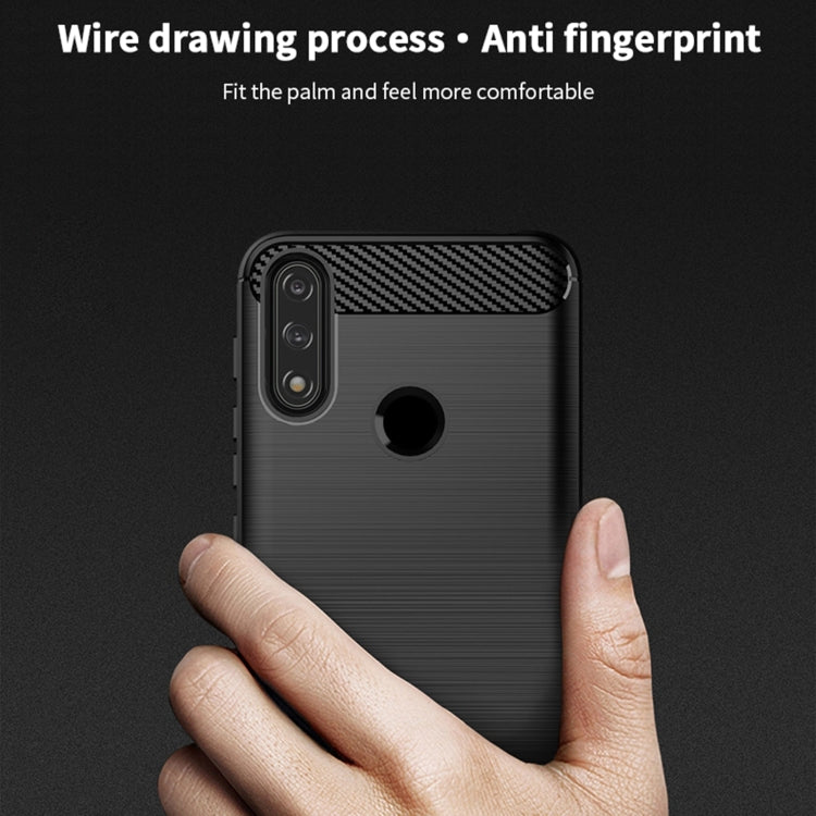 For Motorola Moto E7 Power MOFI Gentleness Series Brushed Texture Carbon Fiber Soft TPU Case(Gray) - Motorola Cases by MOFI | Online Shopping South Africa | PMC TechLife | Buy Now Pay Later Mobicred