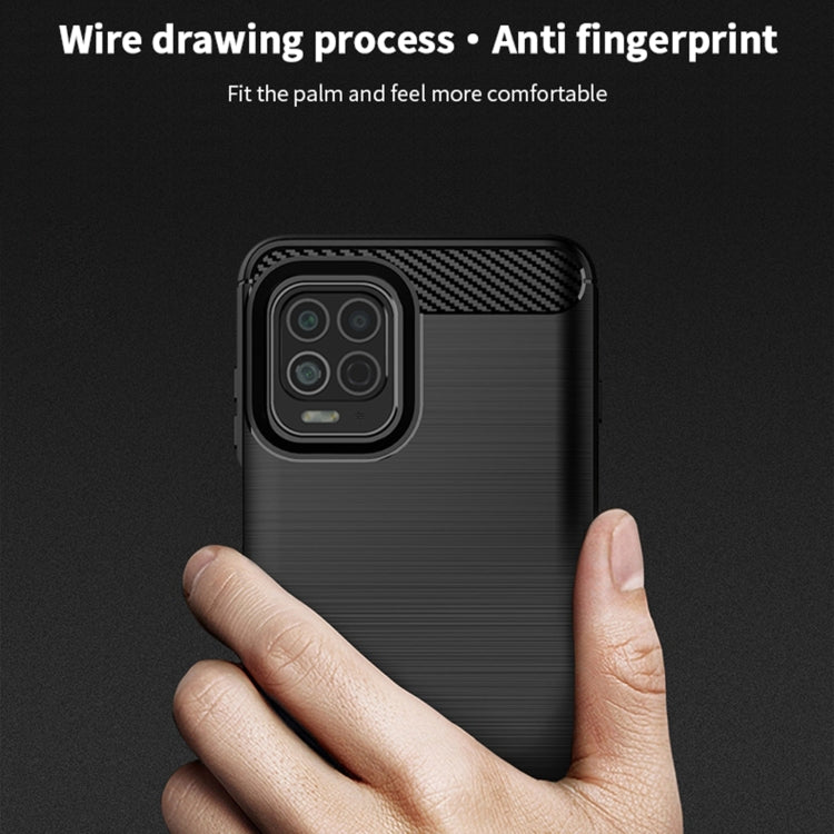 For Motorola Moto Edge S MOFI Gentleness Series Brushed Texture Carbon Fiber Soft TPU Case(Black) - Motorola Cases by MOFI | Online Shopping South Africa | PMC TechLife