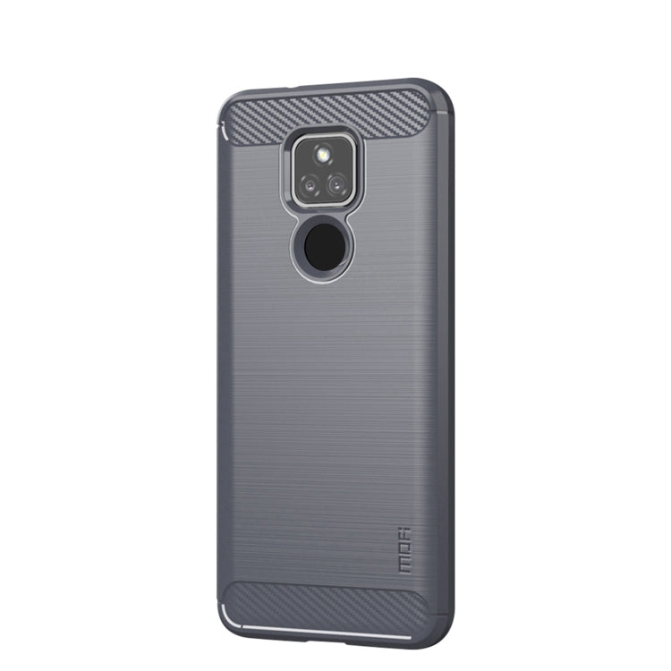 For Motorola Moto G Play 2021 MOFI Gentleness Series Brushed Texture Carbon Fiber Soft TPU Case(Gray) - Motorola Cases by MOFI | Online Shopping South Africa | PMC TechLife | Buy Now Pay Later Mobicred
