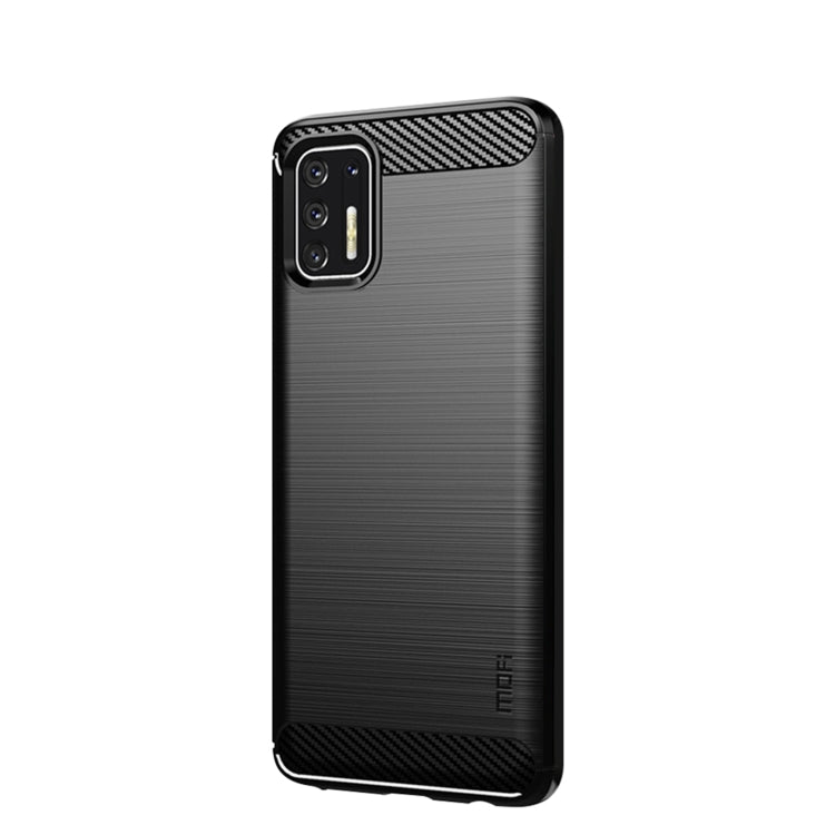 For Motorola Moto G Stylus 2021 MOFI Gentleness Series Brushed Texture Carbon Fiber Soft TPU Case(Black) - Motorola Cases by MOFI | Online Shopping South Africa | PMC TechLife | Buy Now Pay Later Mobicred