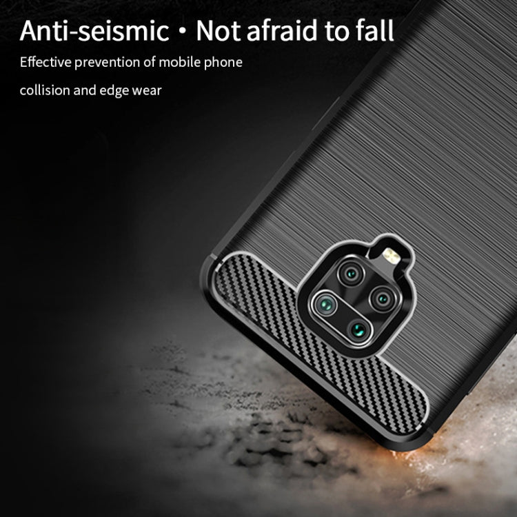 For Xiaomi Redmi Note 9s / Note 9 Pro / Note 9 Pro Max / Foco M2 Pro MOFI Gentleness Series Brushed Texture Carbon Fiber Soft TPU Case(Black) - Xiaomi Cases by MOFI | Online Shopping South Africa | PMC TechLife | Buy Now Pay Later Mobicred