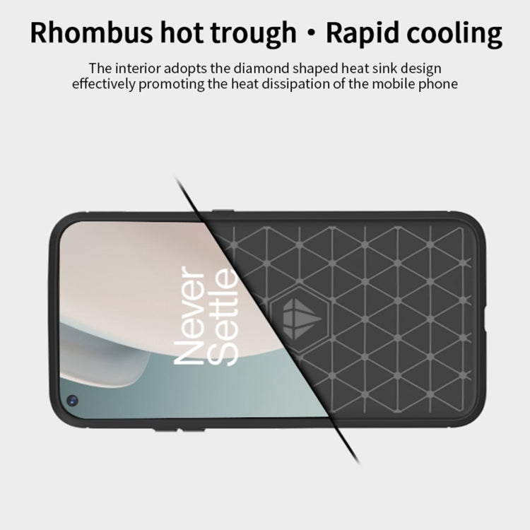 For OnePlus Nord N100 MOFI Gentleness Series Brushed Texture Carbon Fiber Soft TPU Case(Blue) - free shipping - PMC TechLife - Order now!