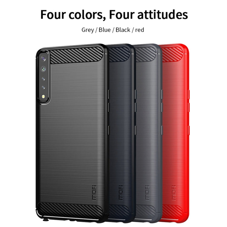 For LG Stylo 7 4G MOFI Gentleness Series Brushed Texture Carbon Fiber Soft TPU Case(Black) - LG Cases by MOFI | Online Shopping South Africa | PMC TechLife | Buy Now Pay Later Mobicred