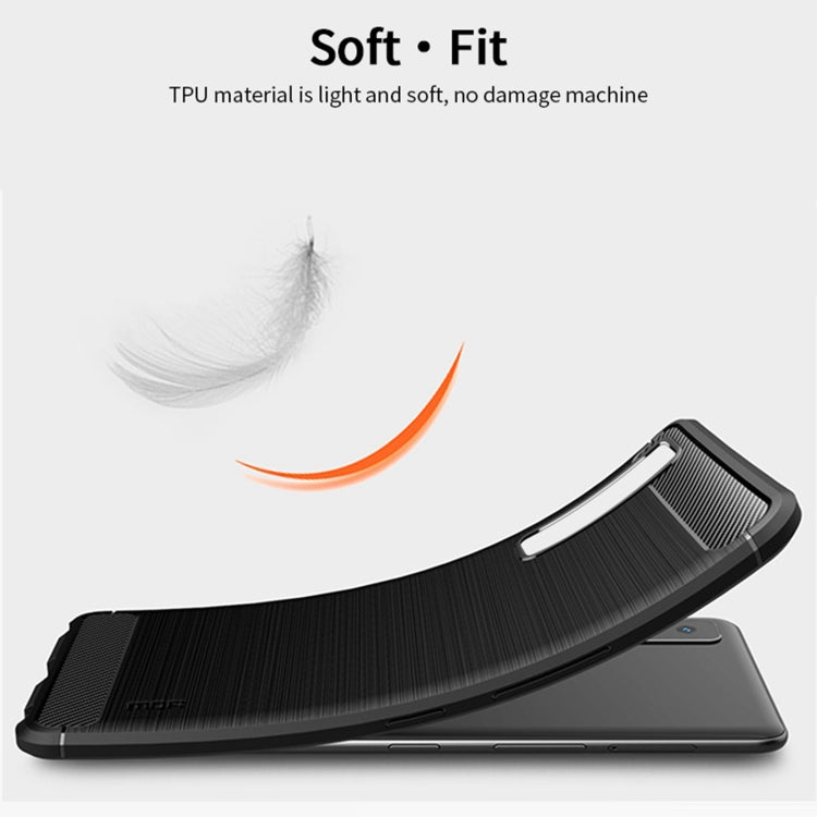 For LG Stylo 7 5G MOFI Gentleness Series Brushed Texture Carbon Fiber Soft TPU Case(Black) - LG Cases by MOFI | Online Shopping South Africa | PMC TechLife | Buy Now Pay Later Mobicred