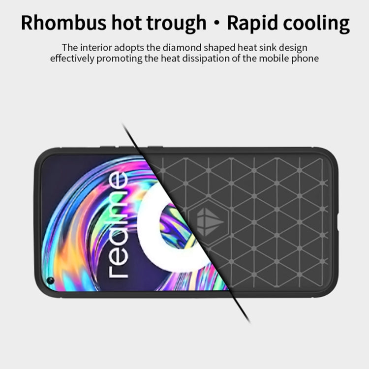 For OPPO Realme 8 / 8 Pro MOFI Gentleness Series Brushed Texture Carbon Fiber Soft TPU Case(Black) - Realme Cases by MOFI | Online Shopping South Africa | PMC TechLife
