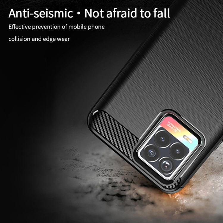 For OPPO Realme 8 / 8 Pro MOFI Gentleness Series Brushed Texture Carbon Fiber Soft TPU Case(Red) - free shipping - PMC TechLife - Order now!