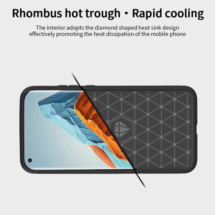 For Xiaomi Mi 11 Pro MOFI Gentleness Series Brushed Texture Carbon Fiber Soft TPU Case(Gray) - Xiaomi Cases by MOFI | Online Shopping South Africa | PMC TechLife | Buy Now Pay Later Mobicred