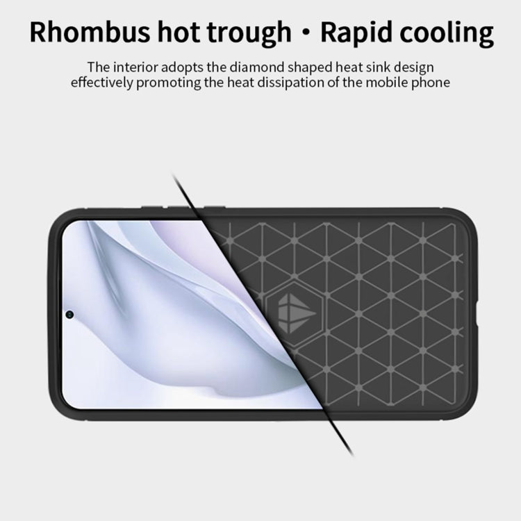 For Huawei P50 Pro MOFI Gentleness Series Brushed Texture Carbon Fiber Soft TPU Case(Red) - free shipping - PMC TechLife - Order now!