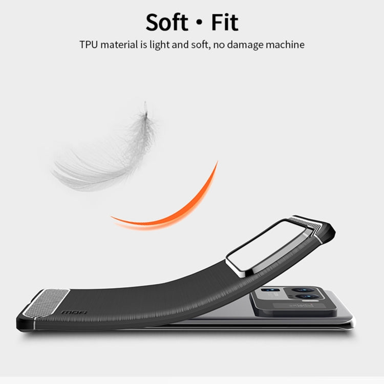 For Xiaomi Mi 11 Ultra MOFI Gentleness Series Brushed Texture Carbon Fiber Soft TPU Case(Black) - Xiaomi Cases by MOFI | Online Shopping South Africa | PMC TechLife | Buy Now Pay Later Mobicred