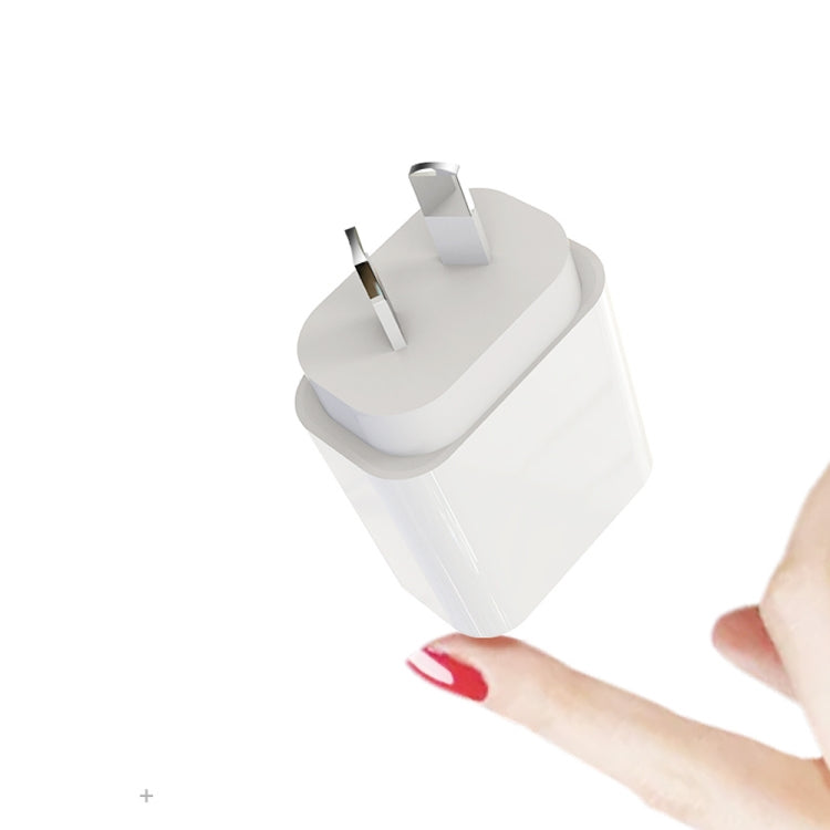 20W PD 3.0 Travel Fast Charger Power Adapter with USB-C / Type-C to Type-C Fast Charge Data Cable, AU Plug(2m) - free shipping - PMC Jewellery - Order now!