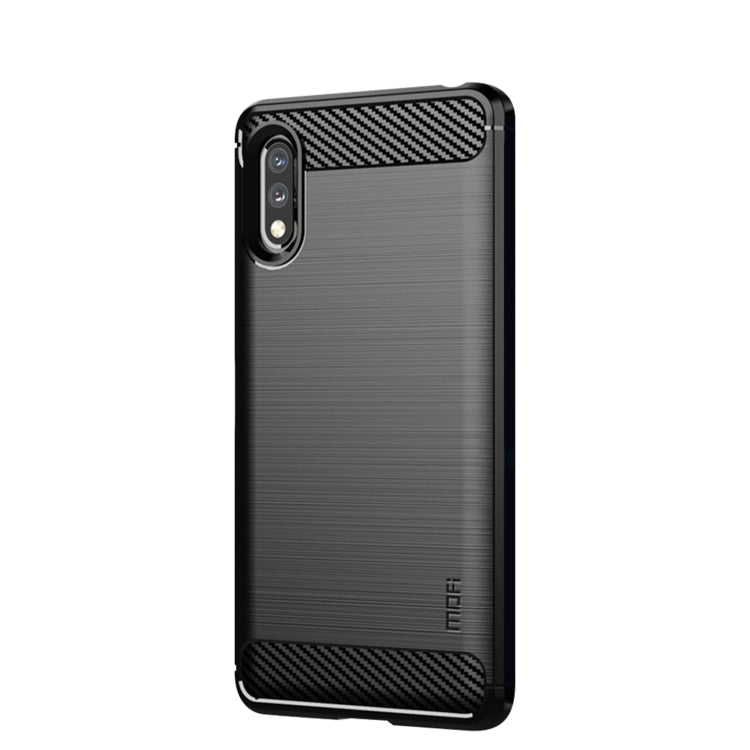 For Sony Xperia ACE ll MOFI Gentleness Series Brushed Texture Carbon Fiber Soft TPU Case(Black) - free shipping - PMC TechLife - Order now!