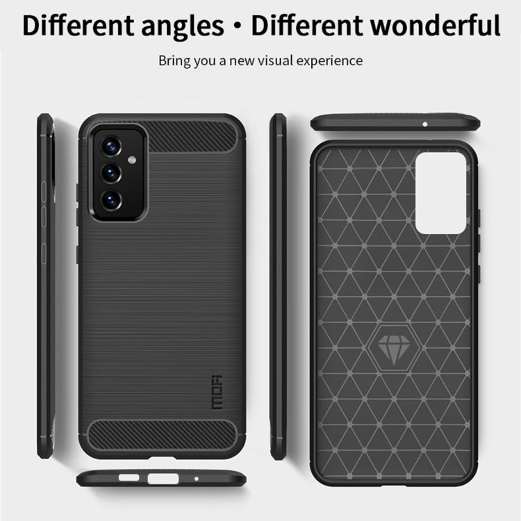 For Samsung Galaxy A82 / Quantum2 MOFI Gentleness Series Brushed Texture Carbon Fiber Soft TPU Case(Red) - Galaxy Phone Cases by MOFI | Online Shopping South Africa | PMC TechLife