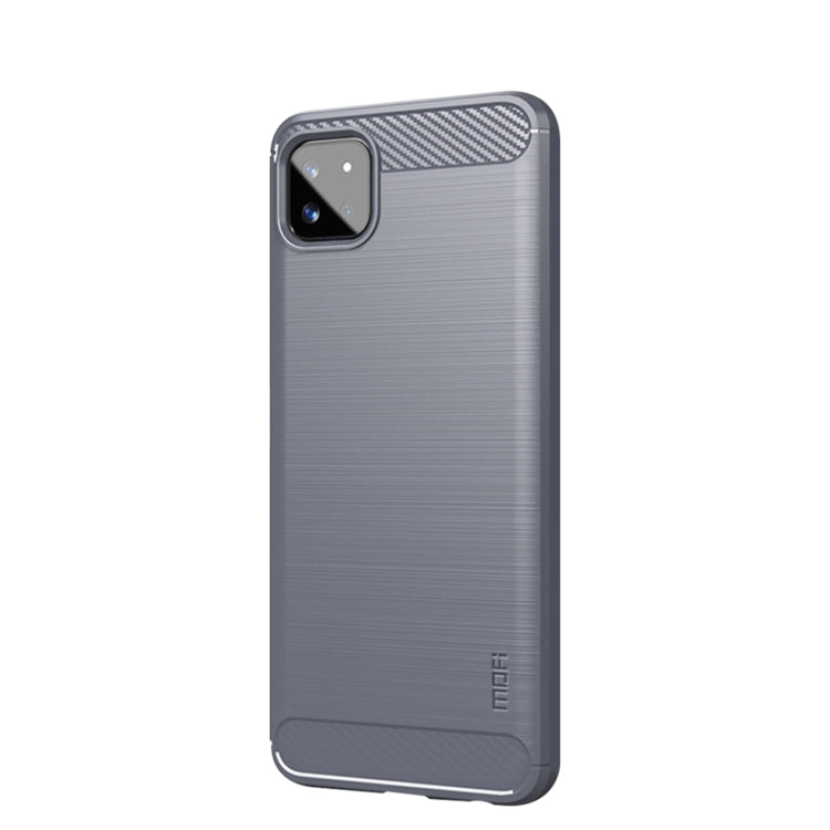 For Samsung Galaxy A22 5G MOFI Gentleness Series Brushed Texture Carbon Fiber Soft TPU Case(Gray) - Galaxy Phone Cases by MOFI | Online Shopping South Africa | PMC TechLife