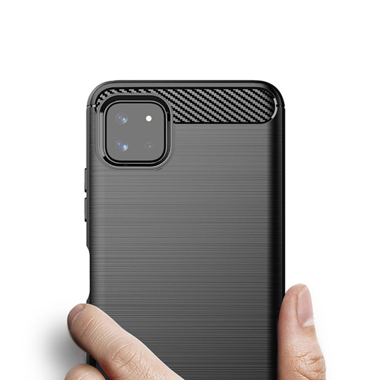 For Samsung Galaxy A22 5G MOFI Gentleness Series Brushed Texture Carbon Fiber Soft TPU Case(Gray) - Galaxy Phone Cases by MOFI | Online Shopping South Africa | PMC TechLife