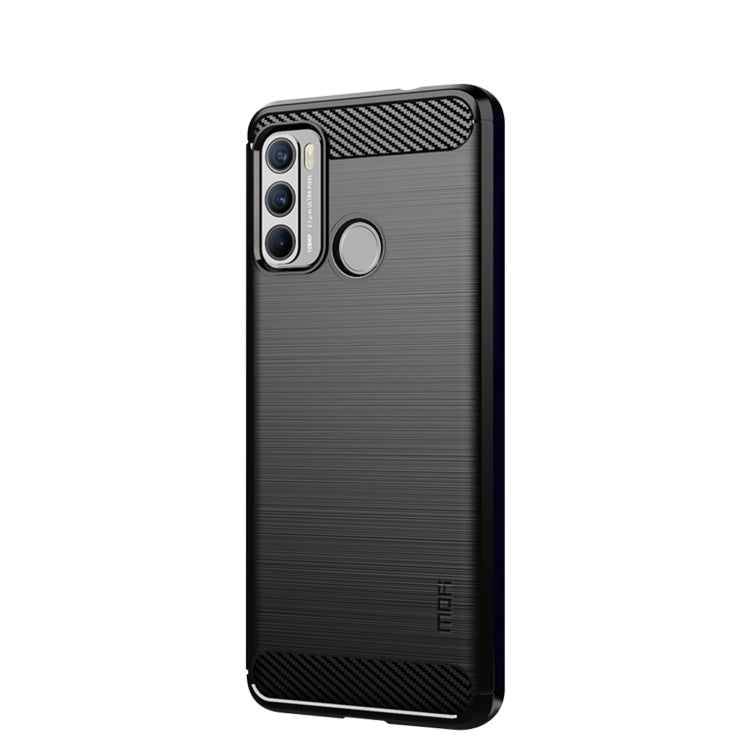 For Motorola G60 / G40 Fusion MOFI Gentleness Series Brushed Texture Carbon Fiber Soft TPU Case(Black) - free shipping - PMC TechLife - Order now!