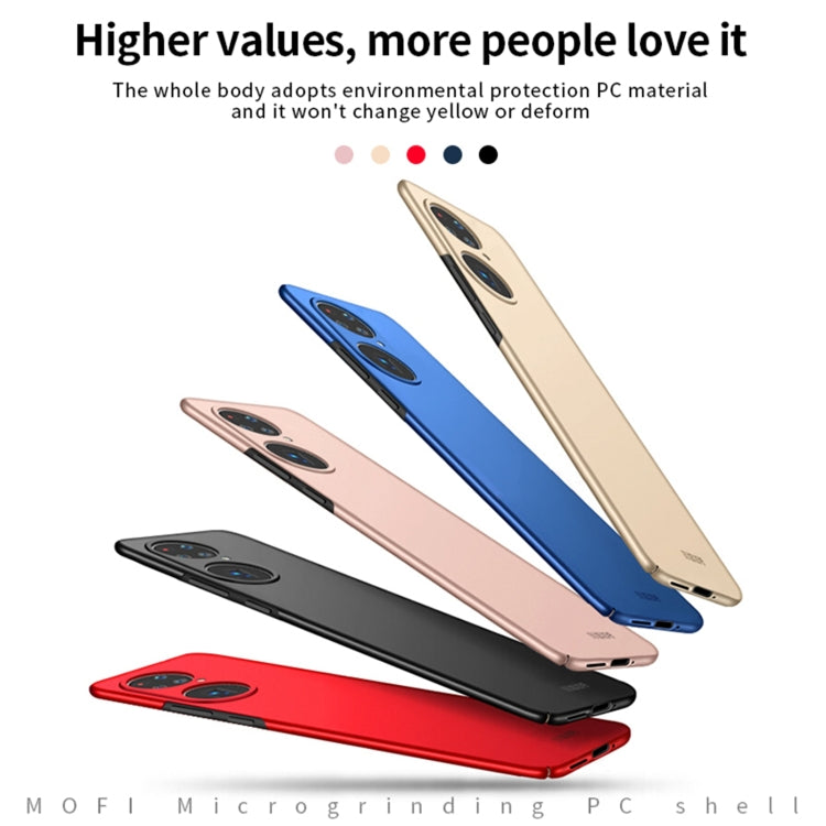 For Huawei P50 Pro MOFI Frosted PC Ultra-thin Hard Case(Red) - Huawei Cases by MOFI | Online Shopping South Africa | PMC TechLife | Buy Now Pay Later Mobicred