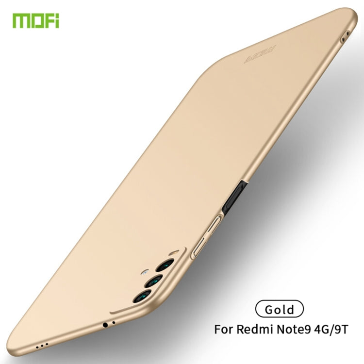 For Xiaomi Redmi 9T / Note9 4G / 9 Power MOFI Frosted PC Ultra-thin Hard Case(Gold) - Xiaomi Cases by MOFI | Online Shopping South Africa | PMC TechLife | Buy Now Pay Later Mobicred