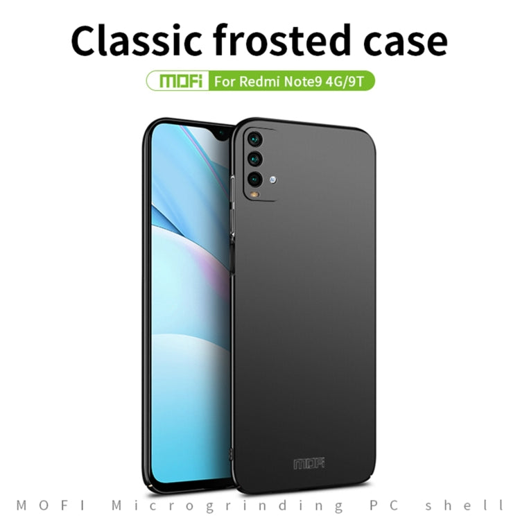 For Xiaomi Redmi 9T / Note9 4G / 9 Power MOFI Frosted PC Ultra-thin Hard Case(Gold) - Xiaomi Cases by MOFI | Online Shopping South Africa | PMC TechLife | Buy Now Pay Later Mobicred