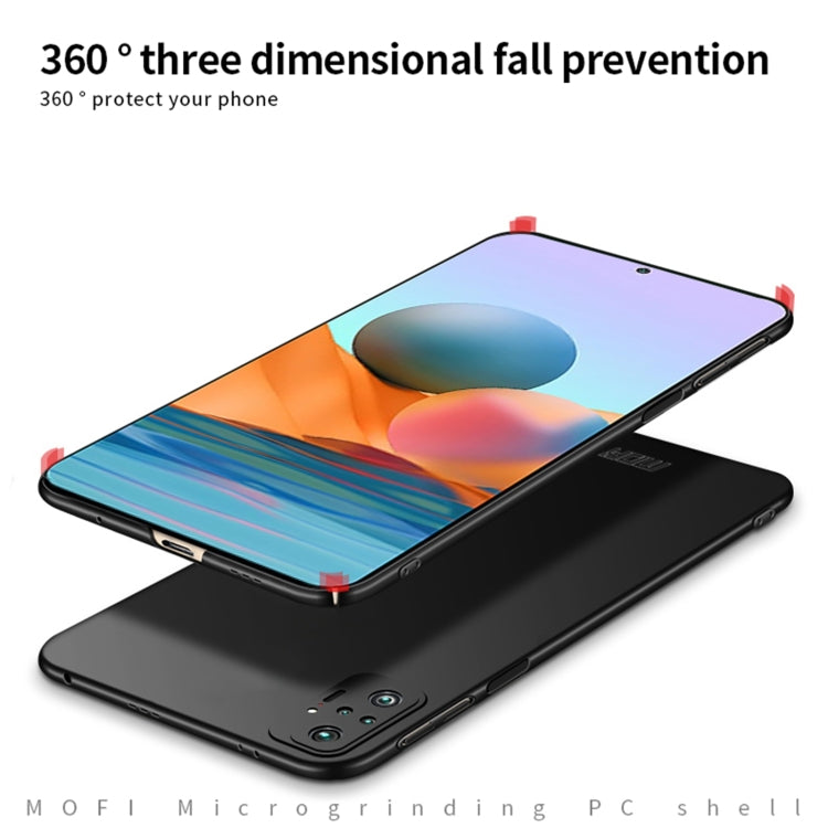 For Xiaomi Redmi Note10 Pro MOFI Frosted PC Ultra-thin Hard Case(Red) - Xiaomi Cases by MOFI | Online Shopping South Africa | PMC TechLife | Buy Now Pay Later Mobicred