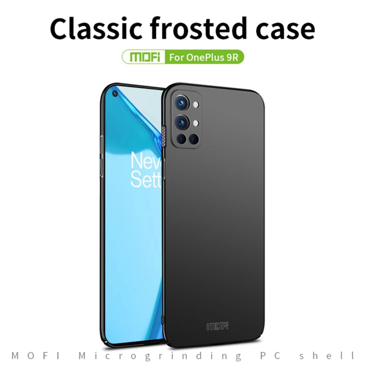 For OnePlus 9R MOFI Frosted PC Ultra-thin Hard Case(Blue) - OnePlus Cases by MOFI | Online Shopping South Africa | PMC TechLife | Buy Now Pay Later Mobicred