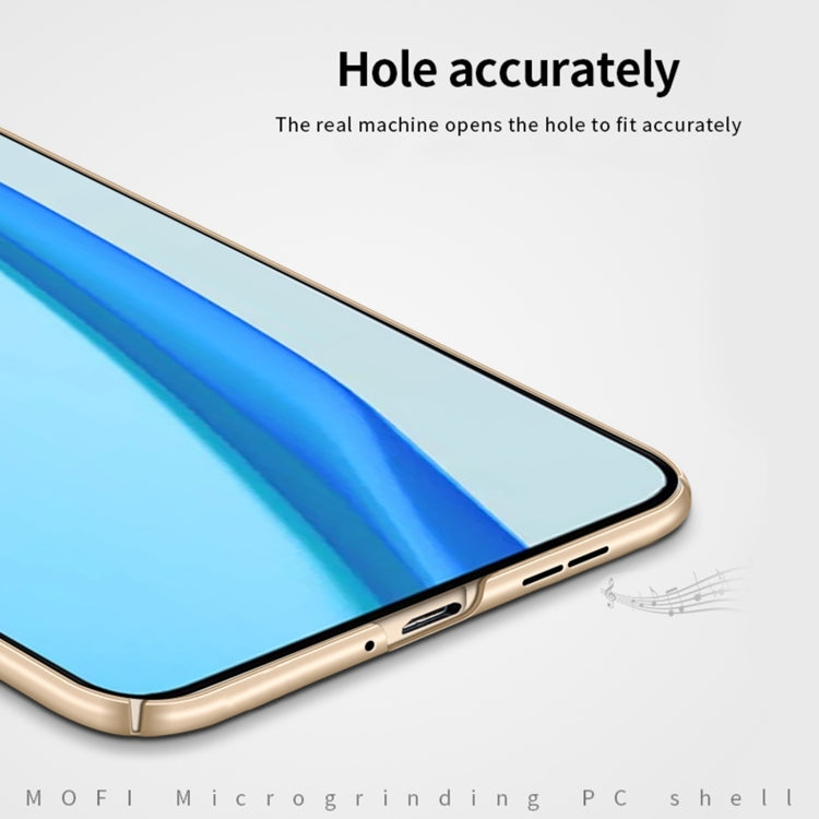 For OnePlus 9R MOFI Frosted PC Ultra-thin Hard Case(Blue) - OnePlus Cases by MOFI | Online Shopping South Africa | PMC TechLife | Buy Now Pay Later Mobicred