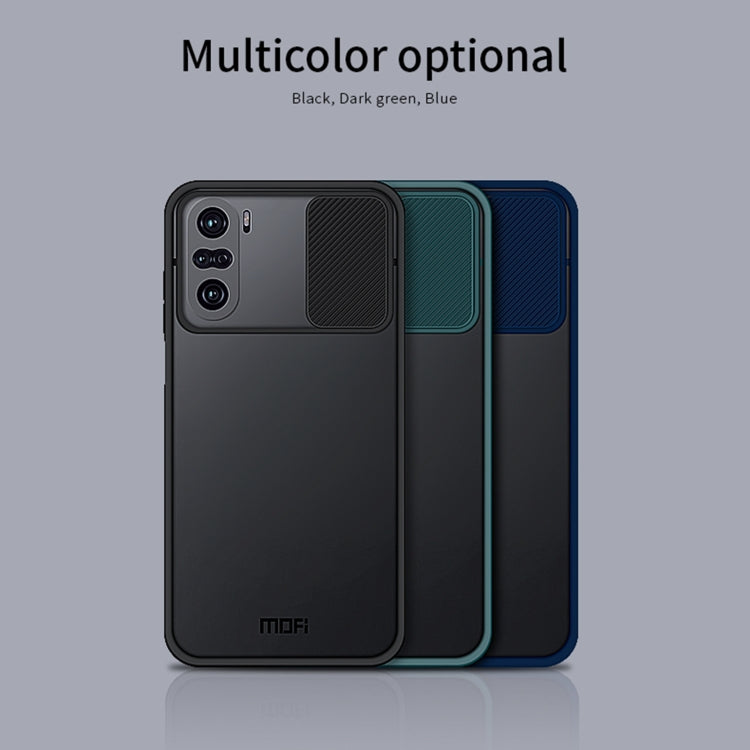 For Xiaomi PocoF3 / Mi 11i / Redmi K40 / K40 Pro / K40 Pro+ MOFI Xing Dun Series Translucent Frosted PC + TPU Privacy Anti-glare Shockproof All-inclusive Protective Case(Green) - Xiaomi Cases by MOFI | Online Shopping South Africa | PMC TechLife