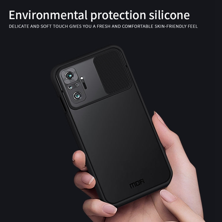 For Xiaomi Redmi Note 10 Pro / Note 10 Pro Max MOFI Xing Dun Series Translucent Frosted PC + TPU Privacy Anti-glare Shockproof All-inclusive Protective Case(Blue) - Xiaomi Cases by MOFI | Online Shopping South Africa | PMC TechLife | Buy Now Pay Later Mobicred