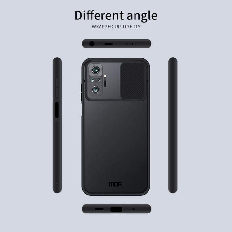 For Xiaomi Redmi Note 10 Pro / Note 10 Pro Max MOFI Xing Dun Series Translucent Frosted PC + TPU Privacy Anti-glare Shockproof All-inclusive Protective Case(Blue) - Xiaomi Cases by MOFI | Online Shopping South Africa | PMC TechLife | Buy Now Pay Later Mobicred