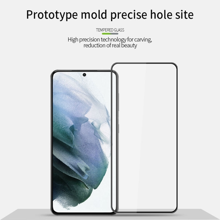 For Samsung Galaxy S21 FE MOFI 9H 3D Explosion-proof Curved Screen Tempered Glass Film(Black) - Galaxy Tempered Glass by MOFI | Online Shopping South Africa | PMC TechLife