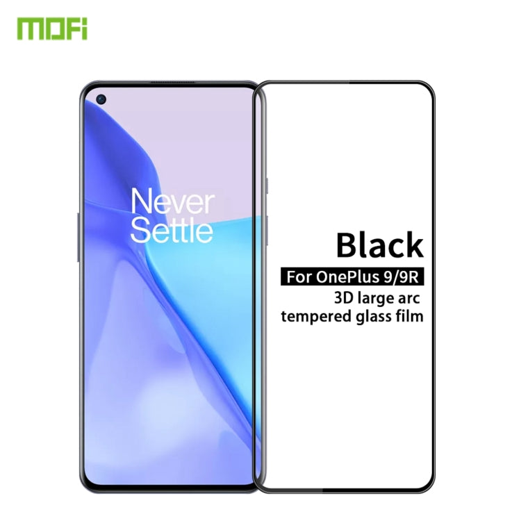 For OnePlus 9 / 9R MOFI 9H 3D Explosion-proof Curved Screen Tempered Glass Film(Black) - free shipping - PMC TechLife - Order now!