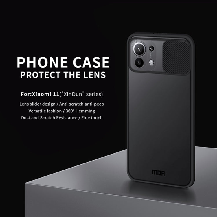 For Xiaomi Mi 11 MOFI Xing Dun Series Translucent Frosted PC + TPU Privacy Anti-glare Shockproof All-inclusive Protective Case(Black) - free shipping - PMC TechLife - Order now!