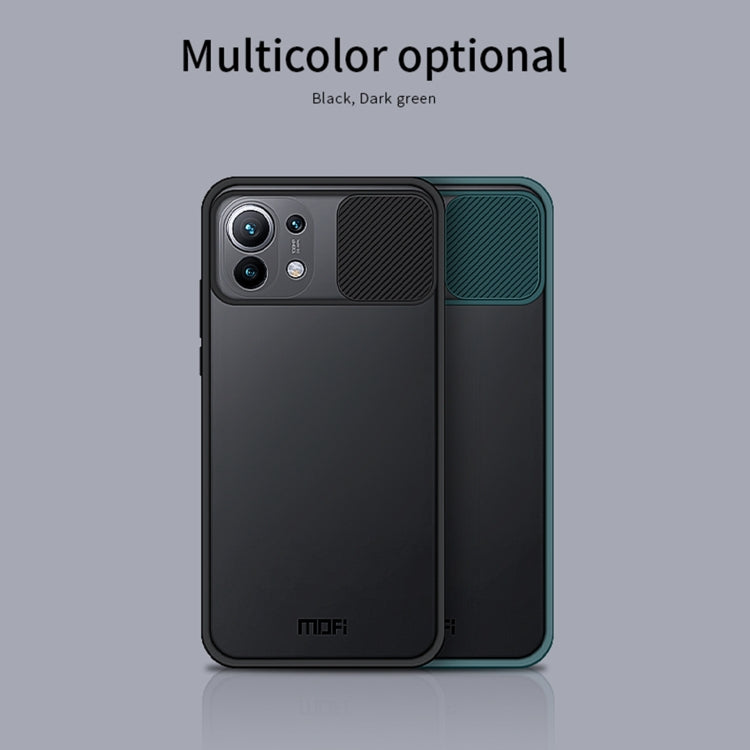 For Xiaomi Mi 11 MOFI Xing Dun Series Translucent Frosted PC + TPU Privacy Anti-glare Shockproof All-inclusive Protective Case(Green) - free shipping - PMC TechLife - Order now!