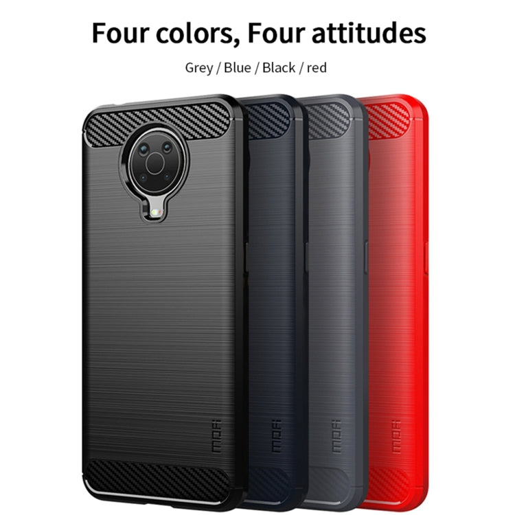 For Nokia G10 / G20 / 6.3 MOFI Gentleness Series Brushed Texture Carbon Fiber Soft TPU Case(Black) - Nokia Cases by MOFI | Online Shopping South Africa | PMC TechLife | Buy Now Pay Later Mobicred