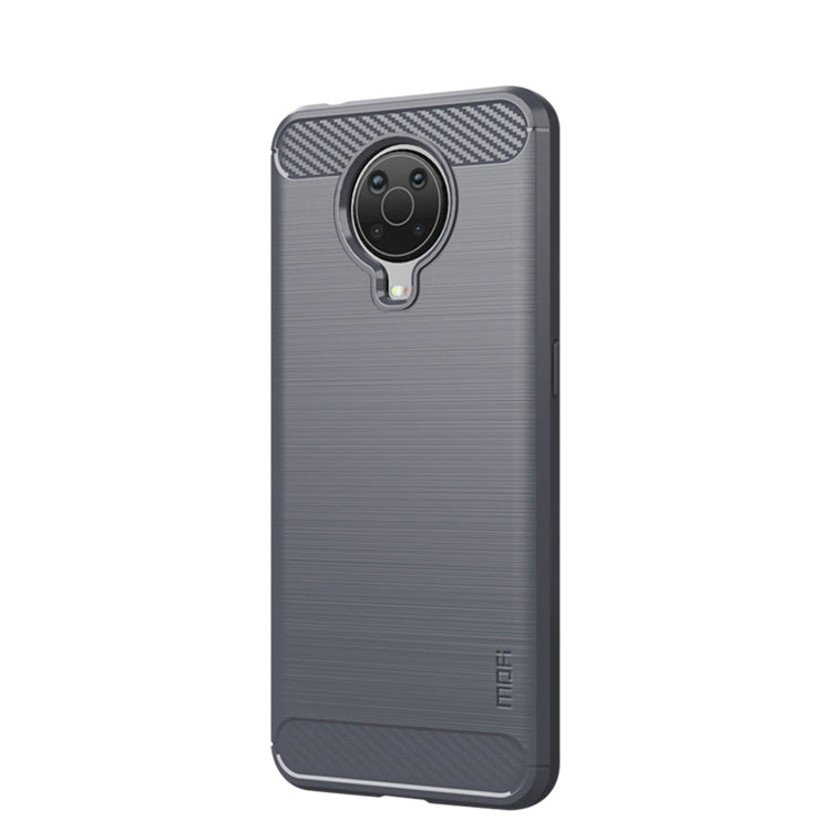For Nokia G10 / G20 / 6.3 MOFI Gentleness Series Brushed Texture Carbon Fiber Soft TPU Case(Gray) - Nokia Cases by MOFI | Online Shopping South Africa | PMC TechLife