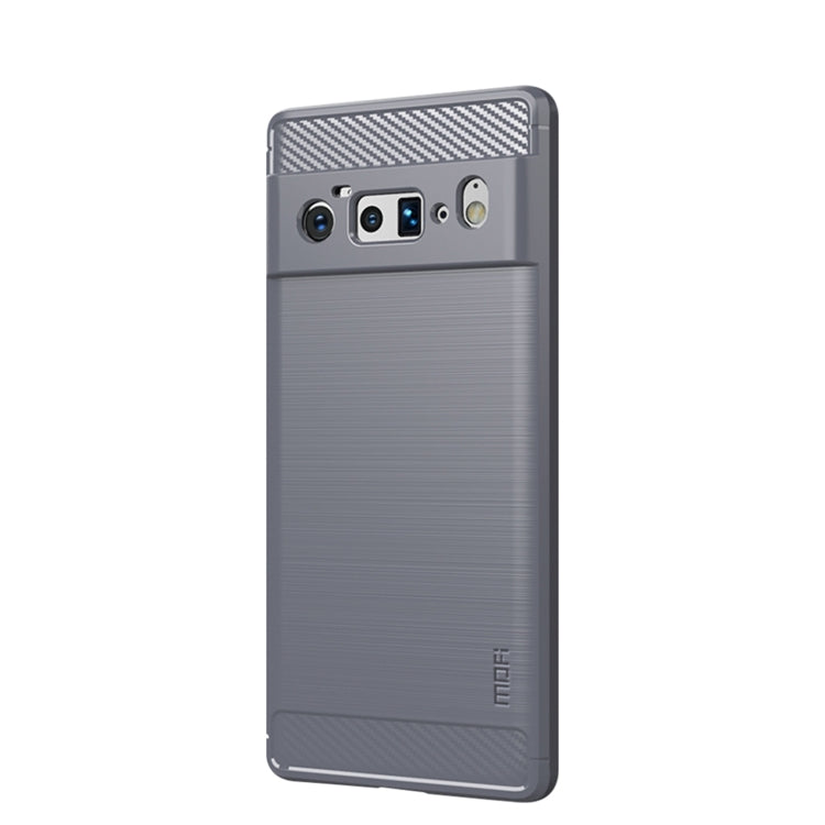 For Google Pixel 6 Pro MOFI Gentleness Series Brushed Texture Carbon Fiber Soft TPU Case(Gray) - Google Cases by MOFI | Online Shopping South Africa | PMC TechLife | Buy Now Pay Later Mobicred