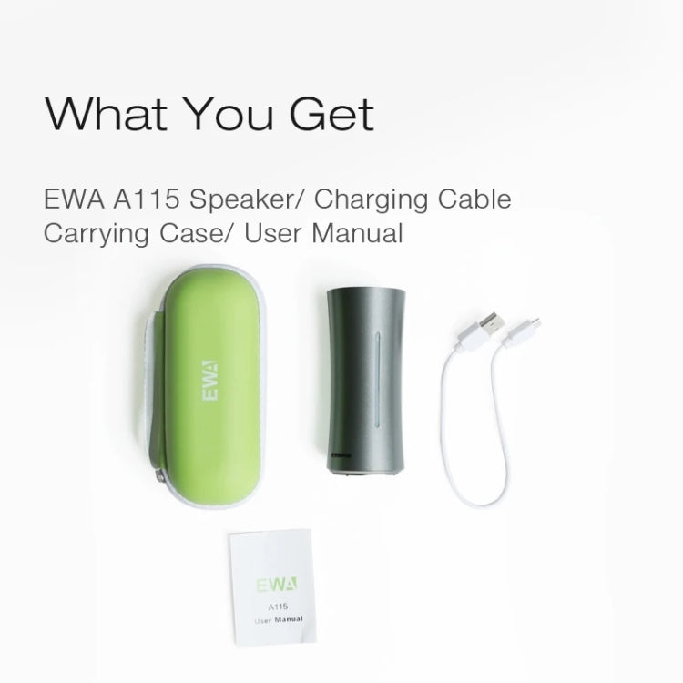 EWA A115 Portable Metal Bluetooth Speaker 105H Power Hifi Stereo Outdoor Subwoofer(Silver) - free shipping - PMC Jewellery - Order now!