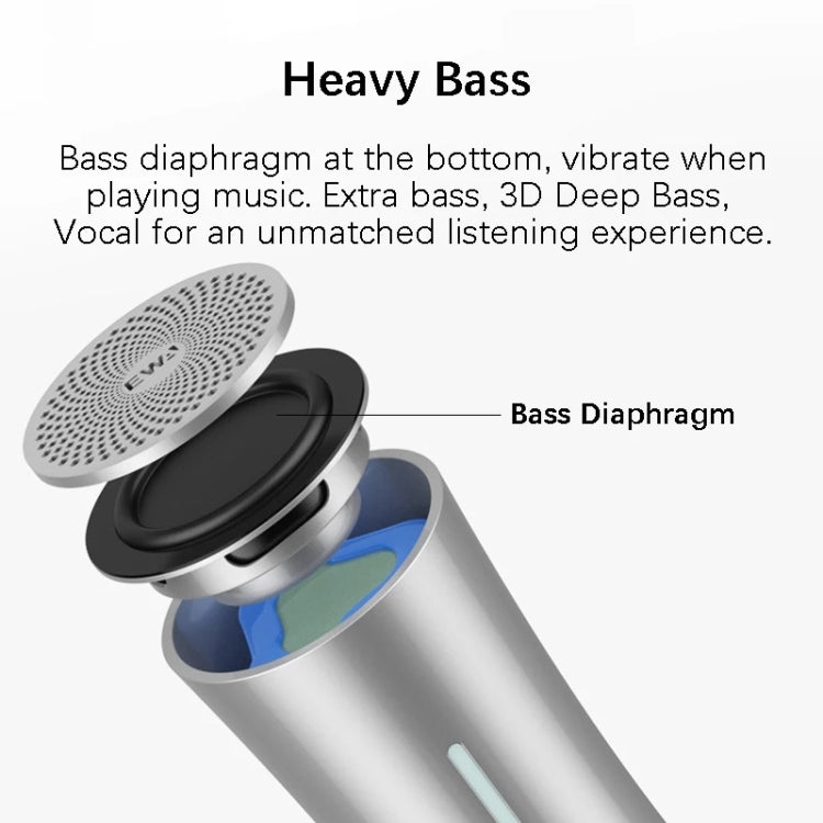 EWA A115 Portable Metal Bluetooth Speaker 105H Power Hifi Stereo Outdoor Subwoofer(Gold) - free shipping - PMC Jewellery - Order now!