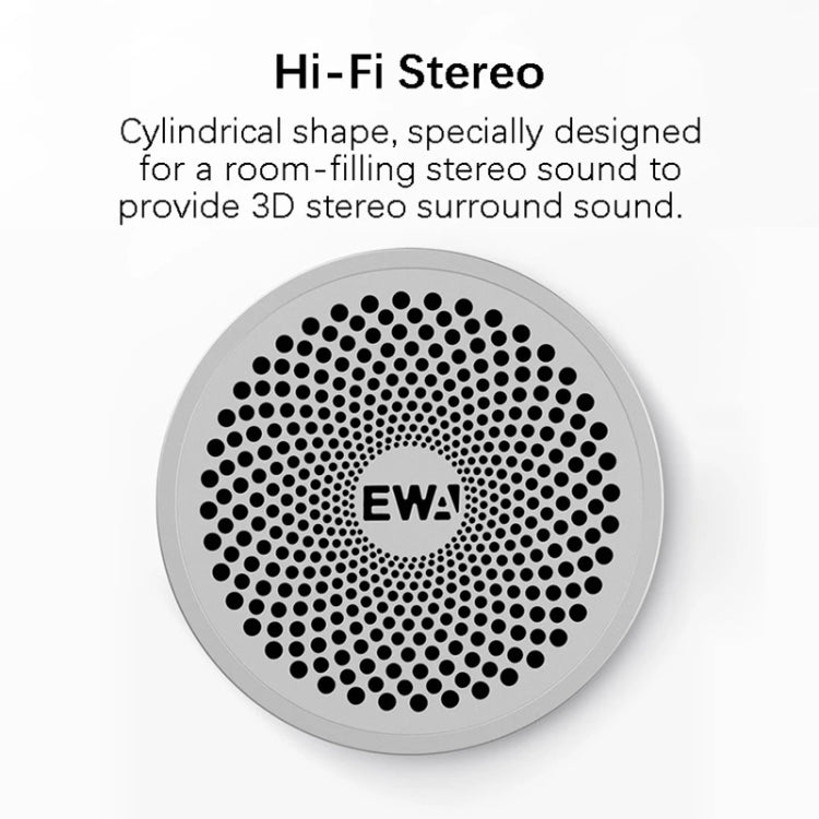 EWA A115 Portable Metal Bluetooth Speaker 105H Power Hifi Stereo Outdoor Subwoofer(Gold) - free shipping - PMC Jewellery - Order now!