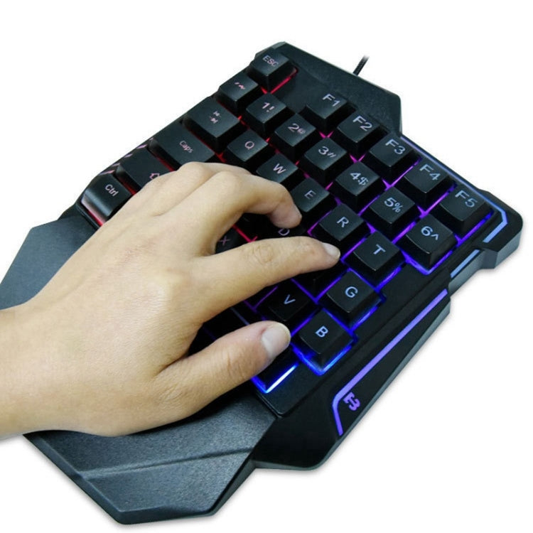 G7 37 Keys USB One-Handed Numeric Keyboard with Backlit, Cable Length: 1.8m - Wired Keyboard by PMC Jewellery | Online Shopping South Africa | PMC Jewellery | Buy Now Pay Later Mobicred