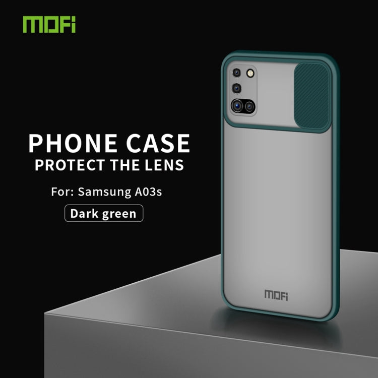 For Samsung Galaxy A03s 164mm MOFI Xing Dun Series Translucent Frosted PC + TPU Privacy Anti-glare Shockproof All-inclusive Protective Case(Green) - free shipping - PMC TechLife - Order now!