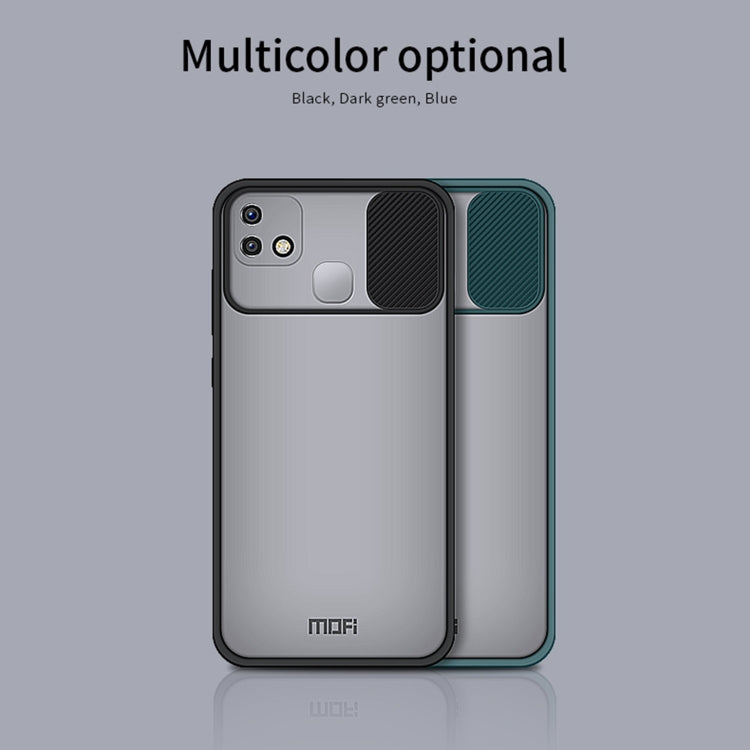 For Infinix HOT 10i MOFI Xing Dun Series Translucent Frosted PC + TPU Privacy Anti-glare Shockproof All-inclusive Protective Case(Black) - Infinix Cases by MOFI | Online Shopping South Africa | PMC TechLife