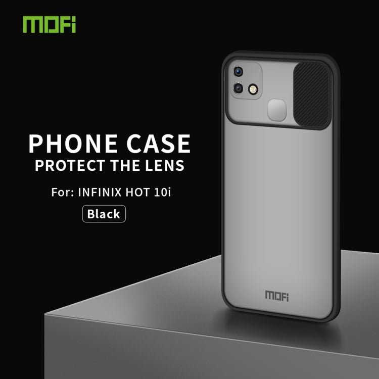 For Infinix HOT 10i MOFI Xing Dun Series Translucent Frosted PC + TPU Privacy Anti-glare Shockproof All-inclusive Protective Case(Black) - Infinix Cases by MOFI | Online Shopping South Africa | PMC TechLife