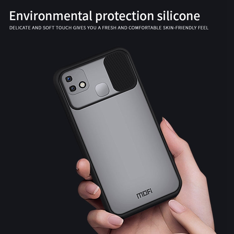 For Infinix HOT 10i MOFI Xing Dun Series Translucent Frosted PC + TPU Privacy Anti-glare Shockproof All-inclusive Protective Case(Black) - Infinix Cases by MOFI | Online Shopping South Africa | PMC TechLife