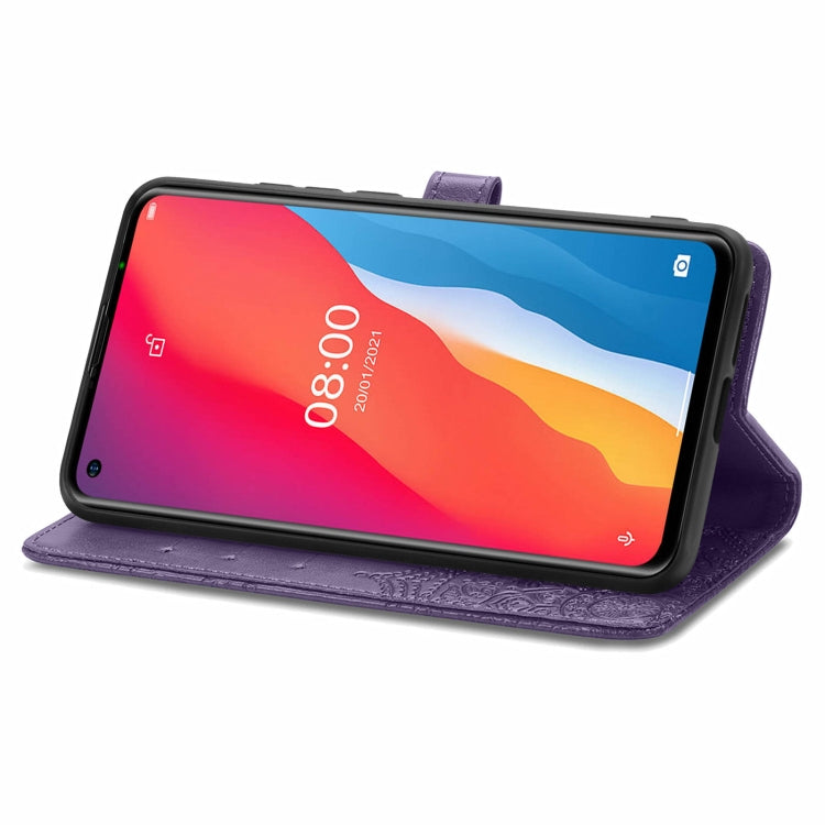 For Ulefone Note 11 Plus Mandala Flower Embossed Horizontal Flip Leather Case with Bracket / Card Slot / Wallet / Lanyard(Purple) - Ulefone Cases by PMC Jewellery | Online Shopping South Africa | PMC Jewellery | Buy Now Pay Later Mobicred