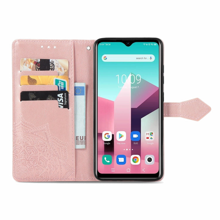 For Blackview A80 Pro Mandala Flower Embossed Horizontal Flip Leather Case with Holder & Three Card Slots & Wallet & Lanyard(Rose Gold) - More Brand by PMC TechLife | Online Shopping South Africa | PMC TechLife | Buy Now Pay Later Mobicred