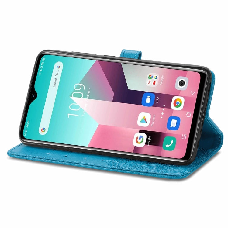 For Blackview A80 Pro Mandala Flower Embossed Horizontal Flip Leather Case with Holder & Three Card Slots & Wallet & Lanyard(Blue) - More Brand by PMC TechLife | Online Shopping South Africa | PMC TechLife