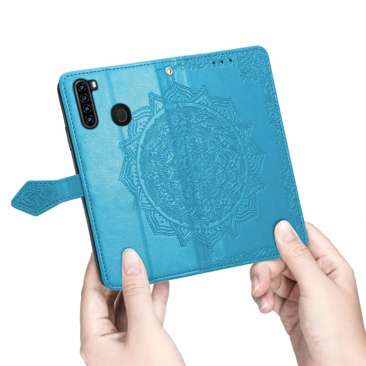 For Blackview A80 Pro Mandala Flower Embossed Horizontal Flip Leather Case with Holder & Three Card Slots & Wallet & Lanyard(Blue) - More Brand by PMC TechLife | Online Shopping South Africa | PMC TechLife