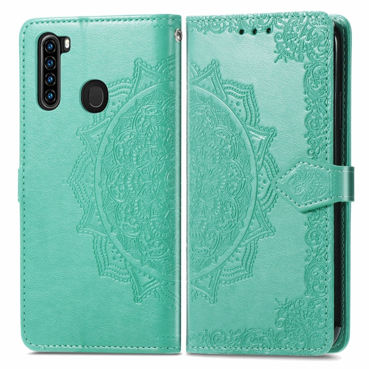 For Blackview A80 Pro Mandala Flower Embossed Horizontal Flip Leather Case with Holder & Three Card Slots & Wallet & Lanyard(Green) - More Brand by PMC TechLife | Online Shopping South Africa | PMC TechLife | Buy Now Pay Later Mobicred