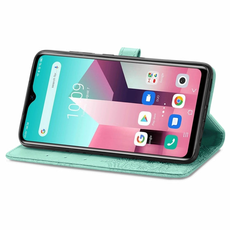 For Blackview A80 Pro Mandala Flower Embossed Horizontal Flip Leather Case with Holder & Three Card Slots & Wallet & Lanyard(Green) - More Brand by PMC TechLife | Online Shopping South Africa | PMC TechLife | Buy Now Pay Later Mobicred