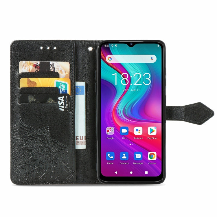 For Doogee X96 Pro Mandala Flower Embossed Horizontal Flip Leather Case with Holder & Three Card Slots & Wallet & Lanyard(Black) - More Brand by PMC TechLife | Online Shopping South Africa | PMC TechLife | Buy Now Pay Later Mobicred